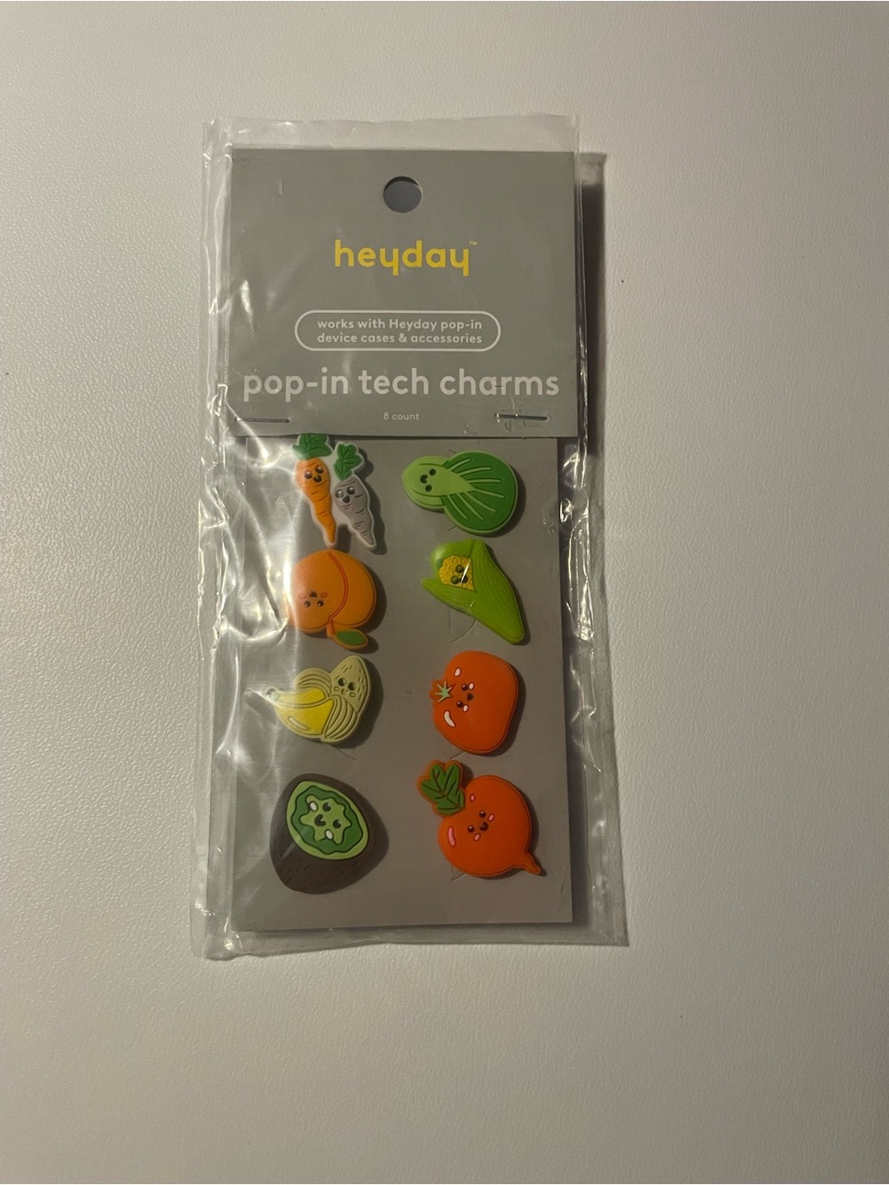 heyday Pop-In Charms Fruit & Veggie Mix (Orange, Green, Yellow, Brown) NWT